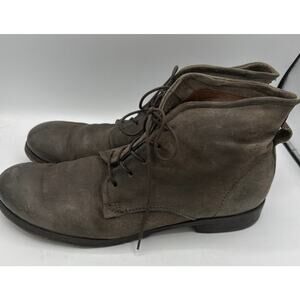 A.S. 98 AS98 CLASH 401201 Leather ANKLE BOOTS Gray Size 45 US 12